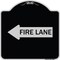 Signmission Fire Lane Left Arrow Heavy-Gauge Aluminum Architectural Sign, 18" x 18", BS-1818-23982 A-DES-BS-1818-23982 - alternate 1